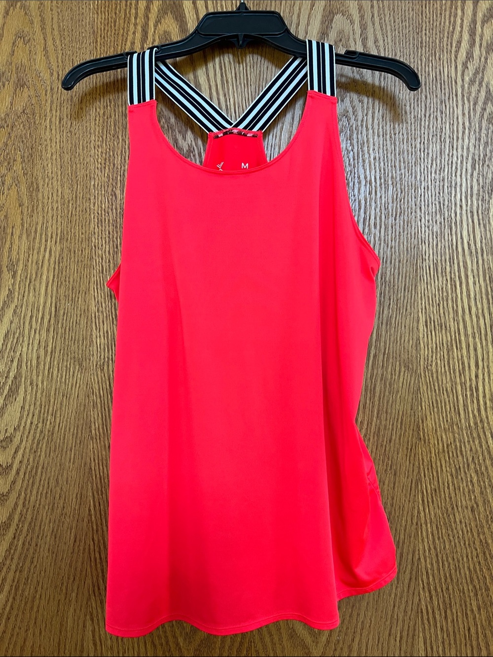 Xersion Coral-Red Striped Racerback Tank